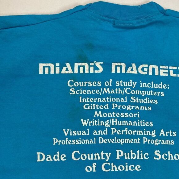 VINTAGE Frank C Martin Gifted Program School T-shirt Men XL 90s Single Stitch - Picture 7 of 9